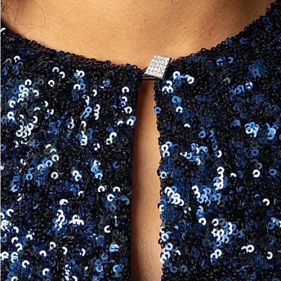 NWT - Zadig & Voltaire - Defile - Navy Sequin Mini Dress - Small - Picture 6 of 11